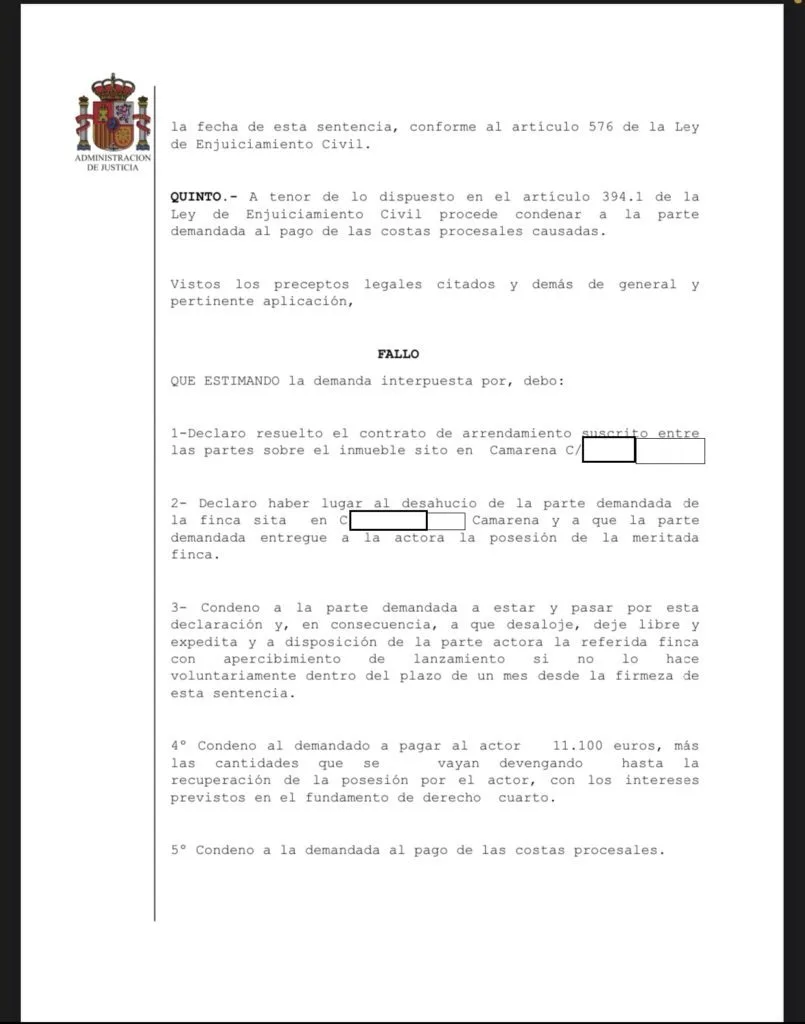 la justicia apoya el desahucio sin contrato, estableciendo precedentes legales y protegiendo los derechos de los propietarios en casos de ocupación ilegal.