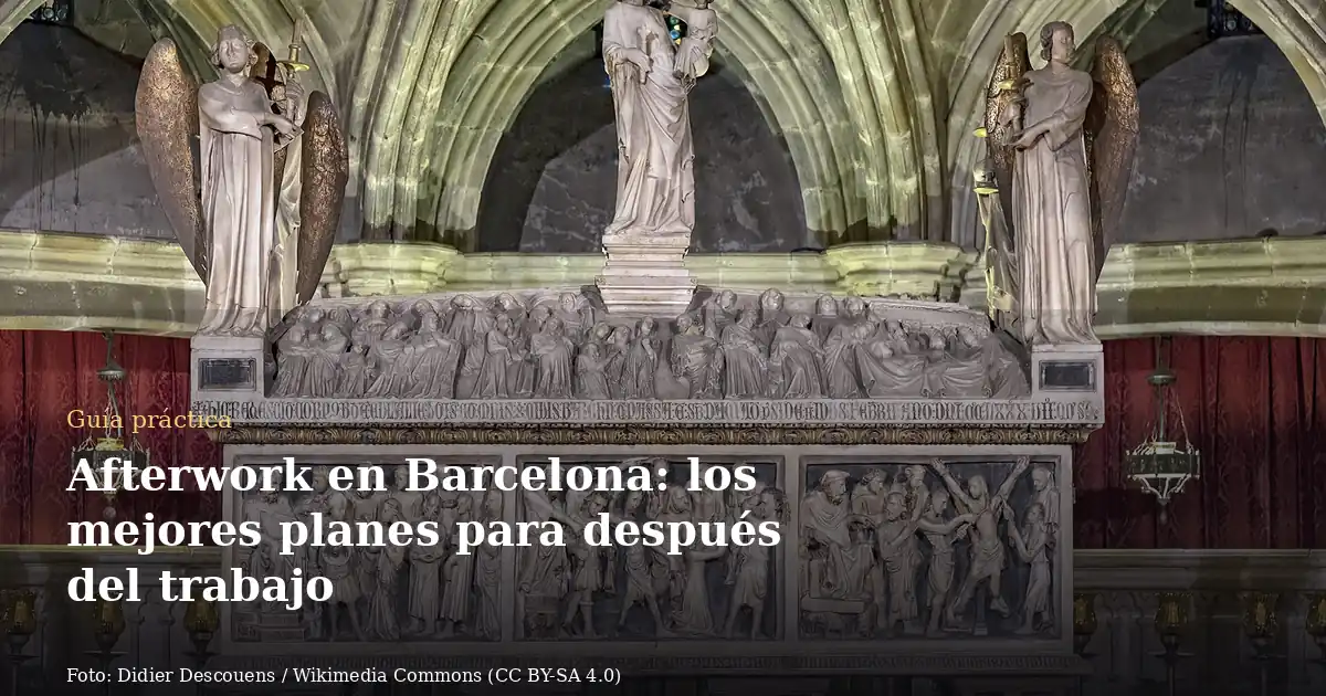 Afterwork en Barcelona: los mejores planes para después del trabajo