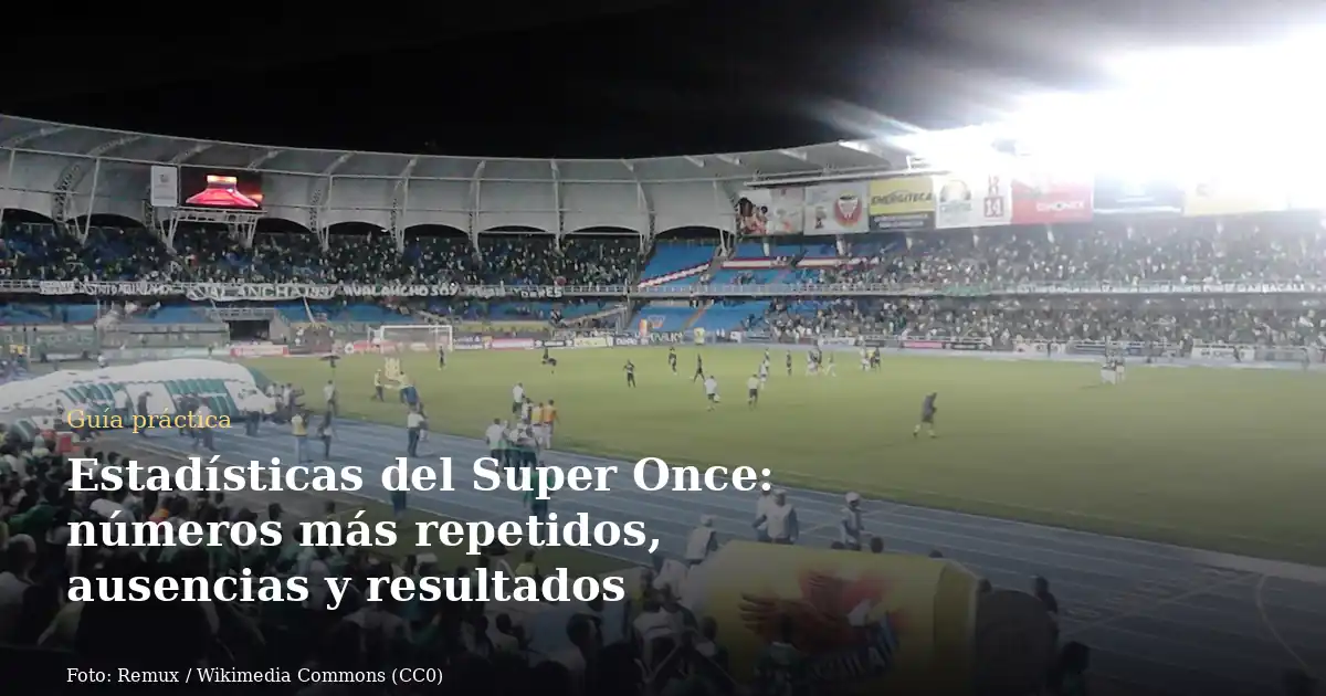 Estadísticas del Super Once: números más repetidos, ausencias y resultados