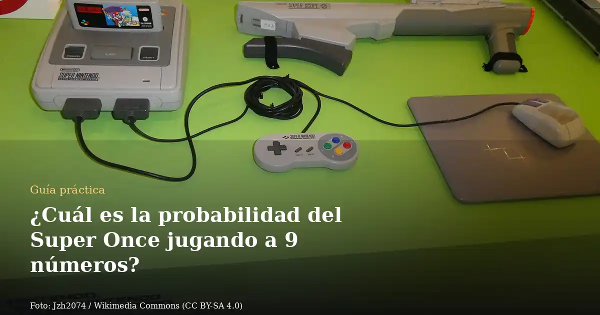 ¿Cuál es la probabilidad del Super Once jugando a 9 números?