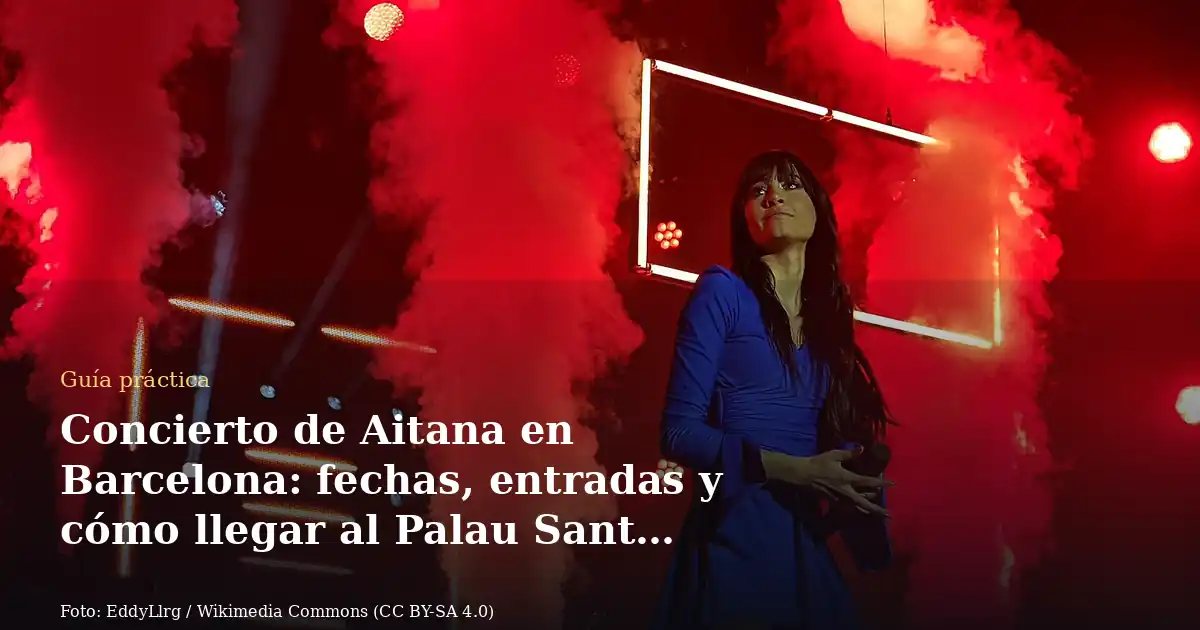Concierto de Aitana en Barcelona: fechas, entradas y cómo llegar al Palau Sant Jordi