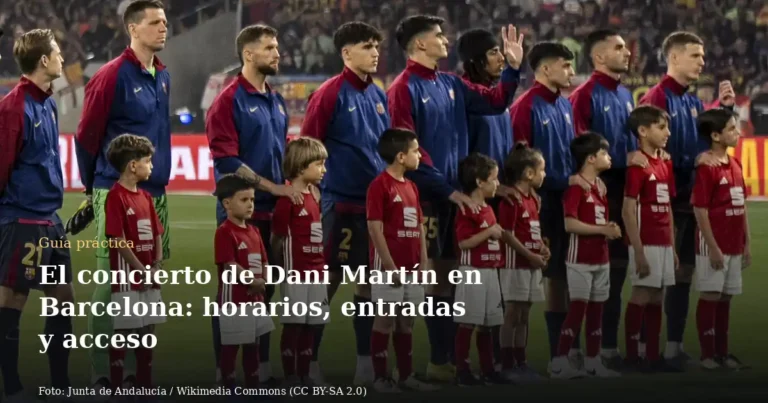 El concierto de Dani Martín en Barcelona: horarios, entradas y acceso