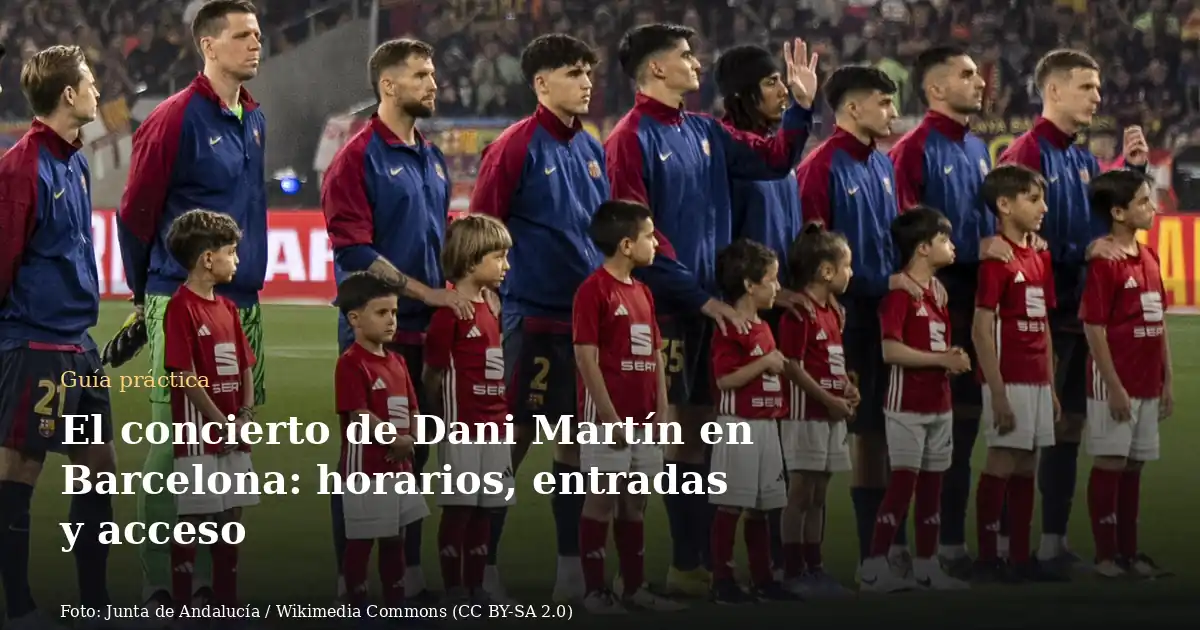 El concierto de Dani Martín en Barcelona: horarios, entradas y acceso