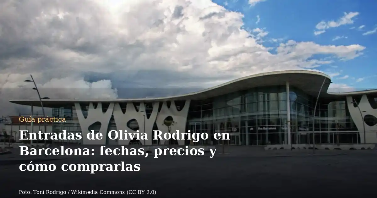 Entradas de Olivia Rodrigo en Barcelona: fechas, precios y cómo comprarlas